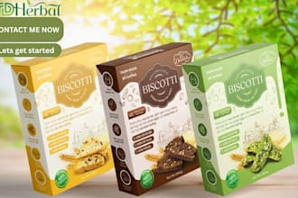 design eye catching 3d product mockups, packaging, and custom label design