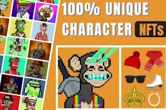 create an nft collection in pixel art 1k, 10k, 100k and more for your project