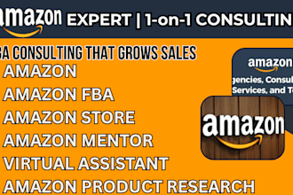 be your expert amazon fba consultant amazon mentor coach virtual assistant ppc