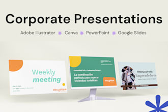 design you a great business presentation in PPT or PDF