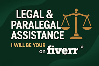 be your legal and paralegal assistant for trademark patent and IP support