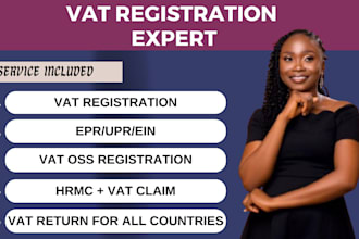 do company registration and vat registration in UK, latvia US, germany, estonia