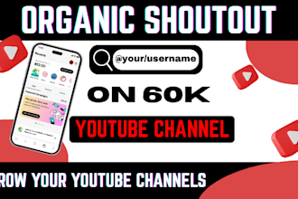 do super fast organic youtube promotion  video promotion shoutout 700k channel