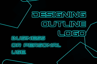 design outline logo for your business or personal use