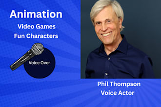 record a cartoon, animation character for you