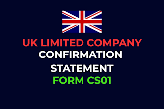 file confirmation statement cs01 form for uk ltd company to companies house