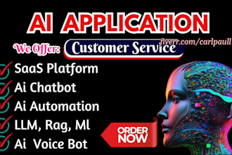 build ai application, saas platform, llm, rag, ml, ai automation, ai chatbot