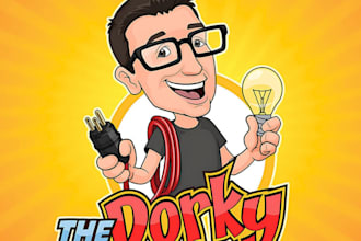 design a custom cartoon mascot logo, character or caricature for your brand