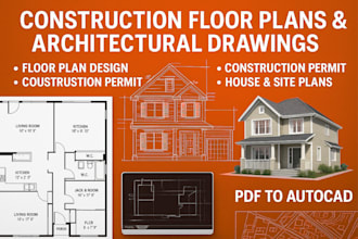 draw 2d floor plans, blueprint, mep, permit ready architectural drawings