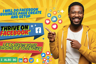 do all social media business page, profile create and setup