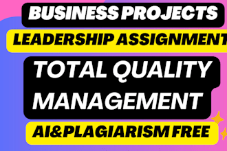 assess strategic leadership, risk, innovation management tqm