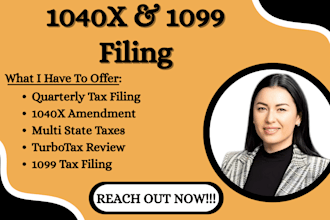 file form 1040x, 1099 tax filing, multi state quarterly taxes, turbotax review