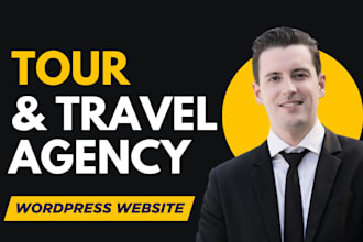 design tour and travel agency website in wordpress