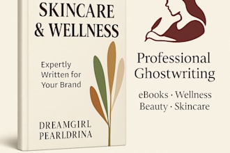 write a skincare or wellness ebook for your brand