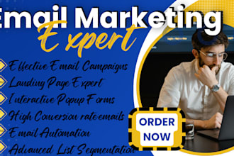 do mailchimp mailerlite klaviyo shopify hubspot landing page email marketing