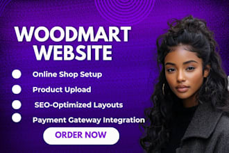 build woodmart flatsome woocommerce website avada seo online shop landing page