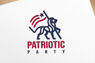 do minimalist political campaign logo