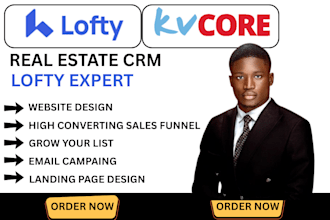 design lofty CRM website, kvcore, chime, boldtrail, follow up boss