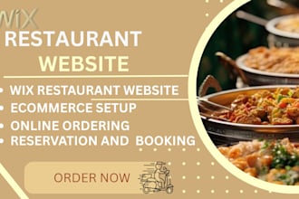 do wix restaurant website food online ordering wix ecommerce fix wix menu page