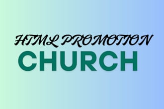 do church html promotion for church event