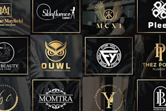 do luxury clothing fashion brand, monogram and apparel fashion logo design