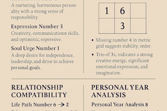 create a personalized numerology report for you based on name and birth details