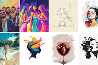 make eye catching shirt and accessories design using canva and ai