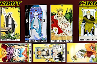 design unique tarot card game, card deck, oracle card, tcg, card box design