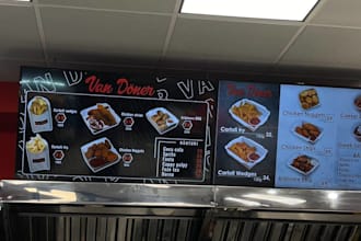 design digital menu or animated menu
