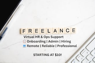 be your remote HR assistant or operations support expert