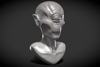 sculpt 3d character modeling,figurine,toy,cute 3d model for 3d printing and game