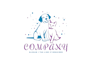 do modern cute animal, pet care, dog and veterinary logo design