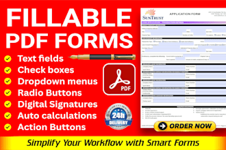 create fillable PDF form in adobe acrobat and editable PDF