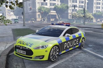 3d vehicle modeling fivem car irracing livery design car fivem police car gta v