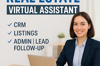 be your real estate virtual assistant for CRM, and listings