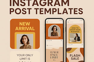 create editable canva templates and instagram post design