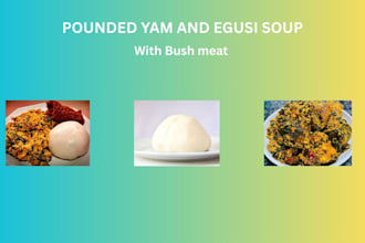 create healthy meal plan with pounded yam and egusi recipe