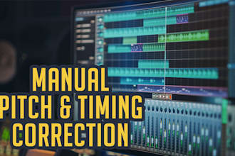 manually correct the pitch and timing of your vocals