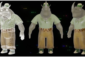 create 3d models and textures for you