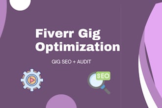 optimize your fiverr gig, description, image and SEO ranking