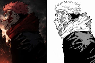 draw manga pages anime manga comic book illustration webtoon comic manga artist