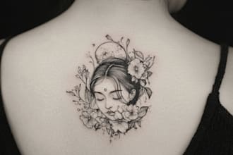 create amazing traditional or old school tattoo style design