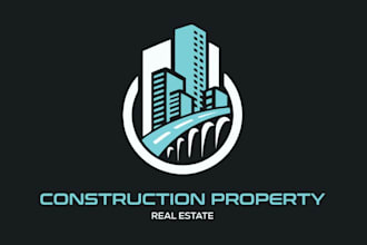 design real estate, construction and property logo