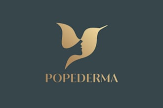 do wonderful flying hummingbird sky mascot logo design