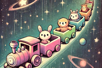 create cute storybook style ai illustrations animals or characters