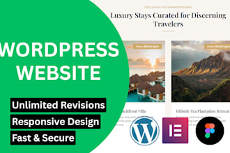 create a stunning, mobile responsive wordpress website
