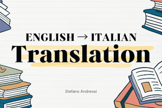 translate your english text into fluent and natural italian