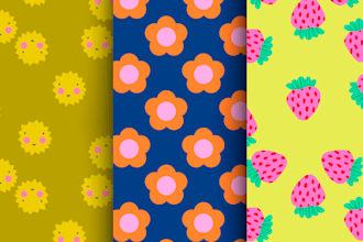 design seamless repeat vector patterns for kids