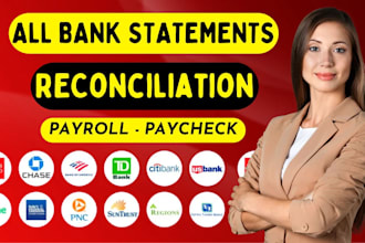 reconcile bank statement PDF to editable format