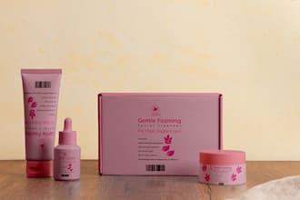 design bottle label, product label and product packaging box or label design